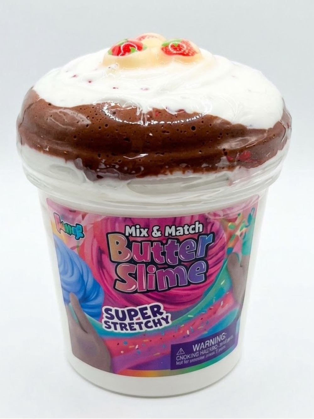 Squeeze It Super Stretchy Chocolate cake with strawberries